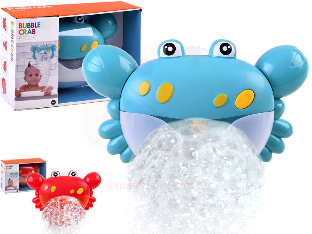 JOKO Hračka do kúpeľne Krab vytvára bubliny na batérie + zvuk