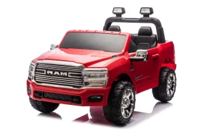 JOKO Elektrické atíčko RAM 3500 2x200W 24V, kožené sedadlo, nosnosť 50kg, penové kolesá, červené