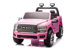 JOKO Elektrické atíčko RAM 3500 2x200W 24V, kožené sedadlo, nosnosť 50kg, penové kolesá, ružové