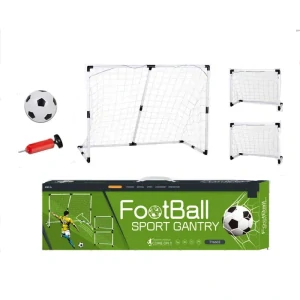 JOKO Sada Futbalové bránky - 1 veľká bránka 143cm alebo 2 malé bránky 2v1 + lopta + pumpa