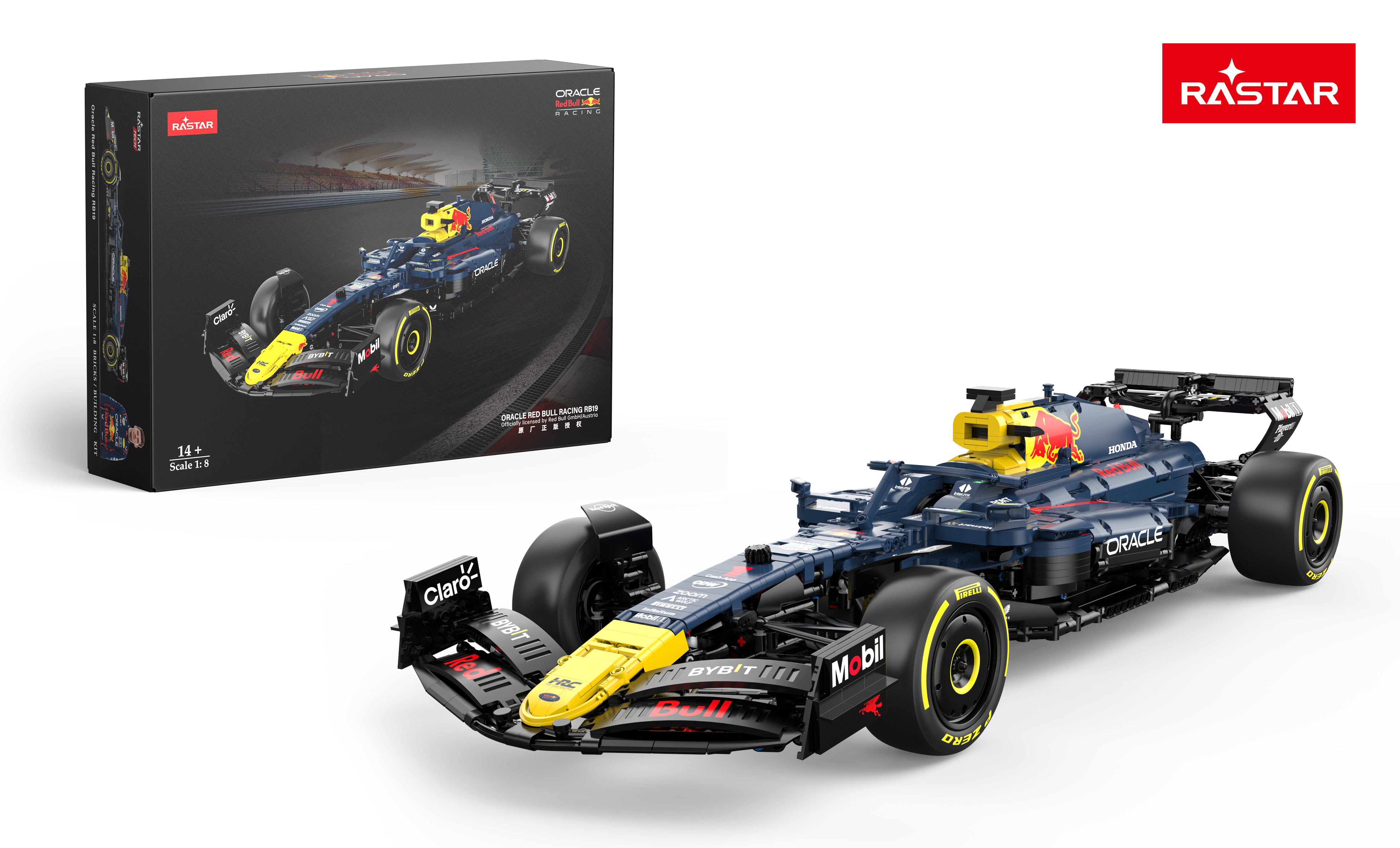Rastar Veľká Technická Stavebnica Formula Red Bull F1 RB19 1:8 2509ks