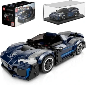 Mould King Technická Stavebnica Športové auto MERCEDES AMG ONE 405ks + vitrína, modré