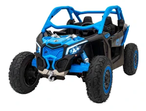 JOKO Elektrické autíčko Buggy Maverick Turbo RR STRONG 2x320W 24V, Nafukovacie kolesá, Dvojmiestne Kožené sedadlo, Nosnosť 50kg, modré