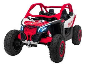 JOKO Elektrické autíčko Buggy Maverick Turbo RR STRONG 2x320W 24V, Nafukovacie kolesá, Dvojmiestne Kožené sedadlo, Nosnosť 50kg, červené