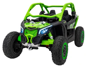 JOKO Elektrické autíčko Buggy Maverick Turbo RR STRONG 2x320W 24V, Nafukovacie kolesá, Dvojmiestne Kožené sedadlo, Nosnosť 50kg, zelené