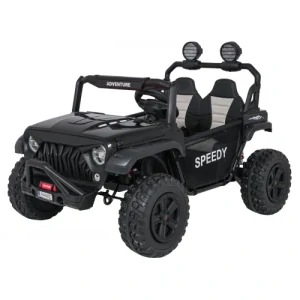 JOKO Elektrické autíčko PASSION 4x4 Off-Road, 4x200W, Dvojmiestne Kožené sedadlo, Penové kolesá, Nosnosť 60kg, čierne