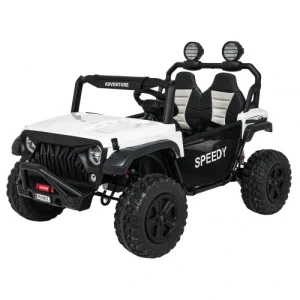 JOKO Elektrické autíčko PASSION 4x4 Off-Road, 4x200W, Dvojmiestne Kožené sedadlo, Penové kolesá, Nosnosť 60kg, biele