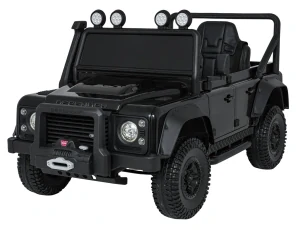 JOKO Elektrické autičko Land Rover Defender 110 SVX Concept 2x100W 24V, penové kolesá, kožené sedadlo, čierne