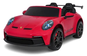JOKO Elektrické Autíčko Porsche 911 GT 3 4x200W 24V, penové kolesá, kožené sedadlo, Nosnosť 50kg, červené