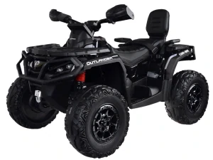 JOKO Elektrická Štvorkolka CAN-AM OUTLANDER 4x200W 24V, Dvojmiestne Kožené sedadlo, Nosnosť 50kg, LCD panel, FM rádio, Penové kolesá, béžová