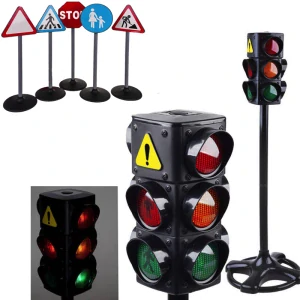 JOKO Sada Semafór so svetlom a zvukom + Dopravné značky 5ks