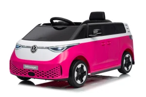 JOKO Elektrické autíčko Volkswagen ID BUZZ, penové kolesá, kožené sedadlo, ružové