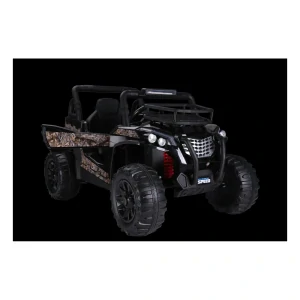 JOKO Elektrické autíčko Terénne Buggy UTV LIFT 4x100W, penové kolesá, kožené sedadlo, čierne maskáčové