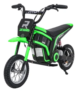 JOKO Elektrická Motorka RZ56 MAX 350W s Reťazovým Pohonom 24V, Nafukovacie kolesá, Kožené sedadlo, nosnosť 65kg, zelená