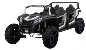 JOKO Elektrické autíčko Buggy ATV RACING UTV2000, 24V/15,6AH Li-ion batéria, Nosnosť 120kg, Nafukovacie kolesá, Kožené sedadlo, Pre 4 deti, biele
