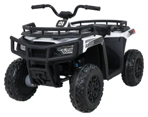 JOKO Elektrická štvorkolka WOLF 4x200W ATV, penové kolesá, kožené sedadlo, nosnosť 60kg, diaľkové ovládanie, biela