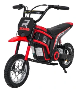 JOKO Elektrická Motorka RZ56 MAX 350W s Reťazovým Pohonom 24V, Nafukovacie kolesá, Kožené sedadlo, nosnosť 65kg, červená