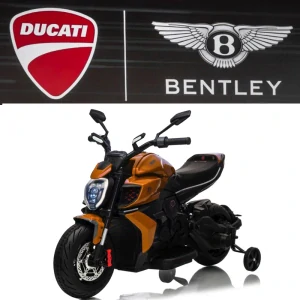 JOKO Elektrická motorka Ducati Diavel for Bentley, penové kolesá, oranžová
