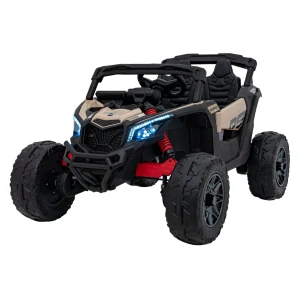 JOKO Elektrické autíčko BUGGY ATV CAN-AM Maverick, 4x200W 24V, Penové kolesá, kožené sedadlo, FM rádio, čierne