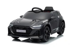 JOKO Elektrické autíčko Audi RS6 Avant GT 4x4, penové kolesá, kožené sedadlo, čierne