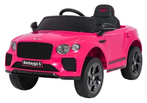 JOKO Elektrické autíčko Bentley Bentayga S, penové kolesá, kožené sedadlo, ružové
