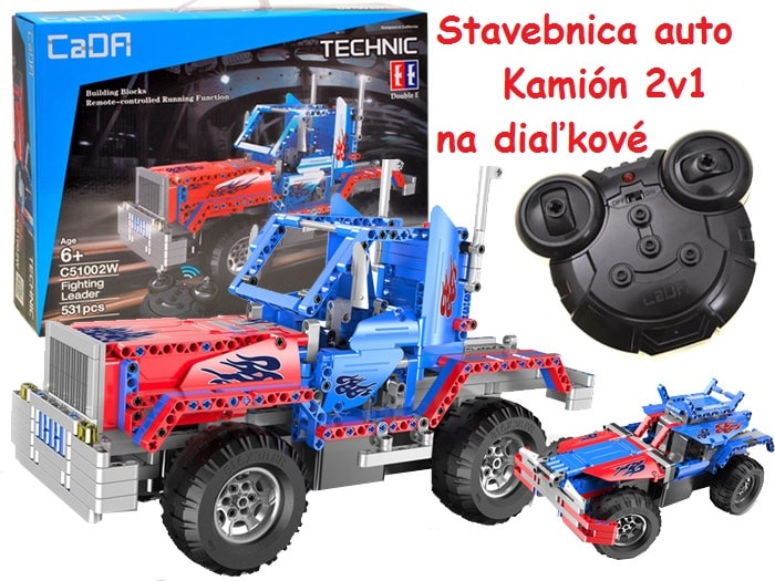CADA Technic Technická Stavebnica Kamión Optimus Prime na diaľkové ovládanie 531 ks