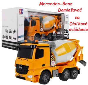 Double Eagle RC Mercedes-Benz Arocs Domiešavač na diaľkové ovládanie 1:20, žltý