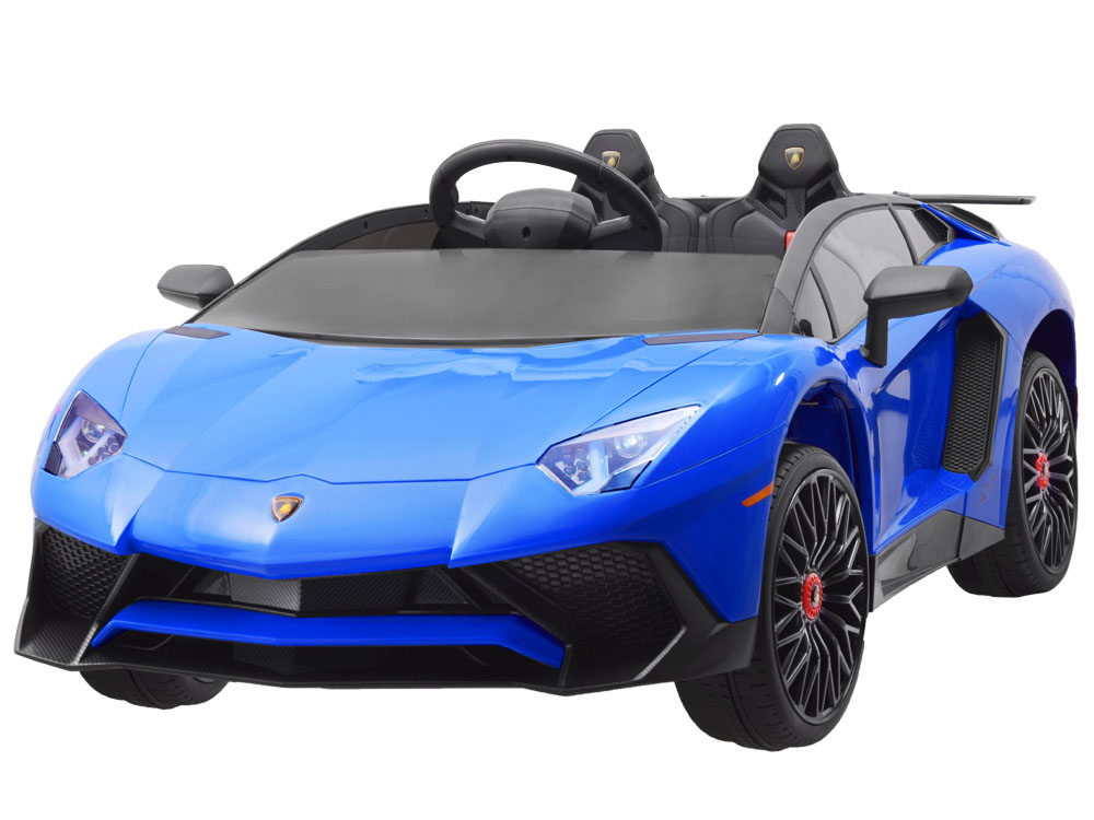 JOKO Elektrické autíčko Lamborghini, odpružené, FM rádio, USB, modré