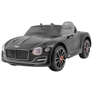 JOKO Elektrické autíčko Bentley Bentayga, penové kolesá, kožené sedadlo, USB, čierne