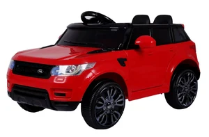 JOKO Elektrické autíčko Star Run RANGE, s diaľkovým ovládaním, odpružené, plastové kolesá, USB, MP3, červené