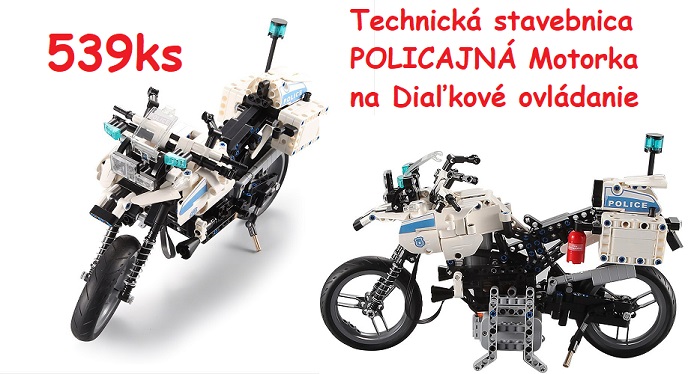 Double Eagle RC Technická stavebnica Policajná motorka na diaľkové ovládanie 539ks