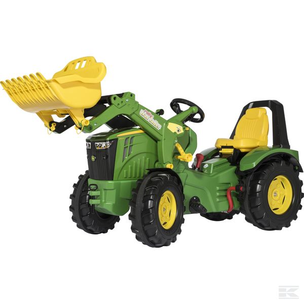 Rolly Toys John Deere Šľapací Traktor 8400R R65107 X-Trac s predným nakladačom a brzdou