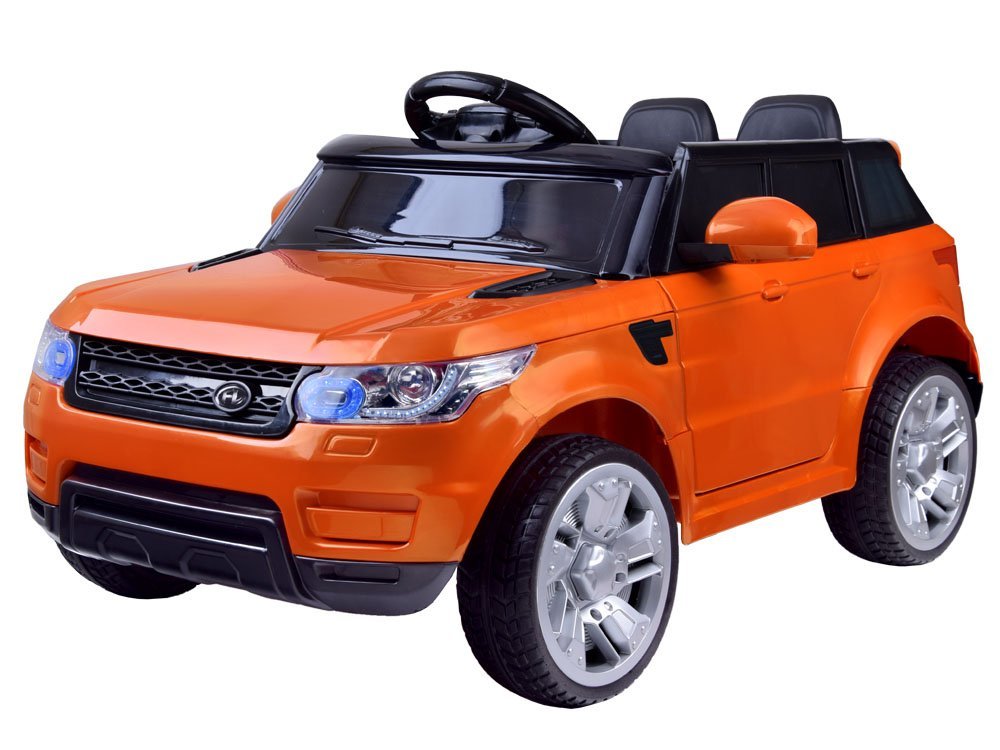 JOKO Elektrické autíčko Range Land RAPID RACER, Penové kolesá, USB, MP3, oranžové