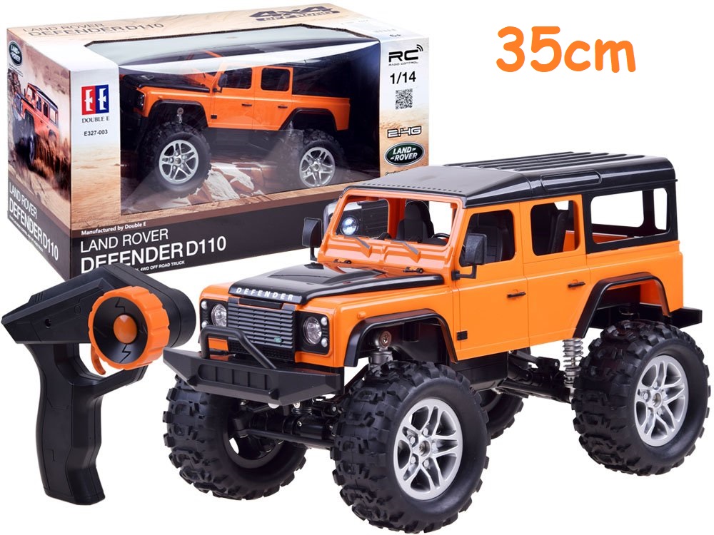Double Eagle RC Auto Land Rover Defender D110 35cm na diaľkové ovládanie, oranžové