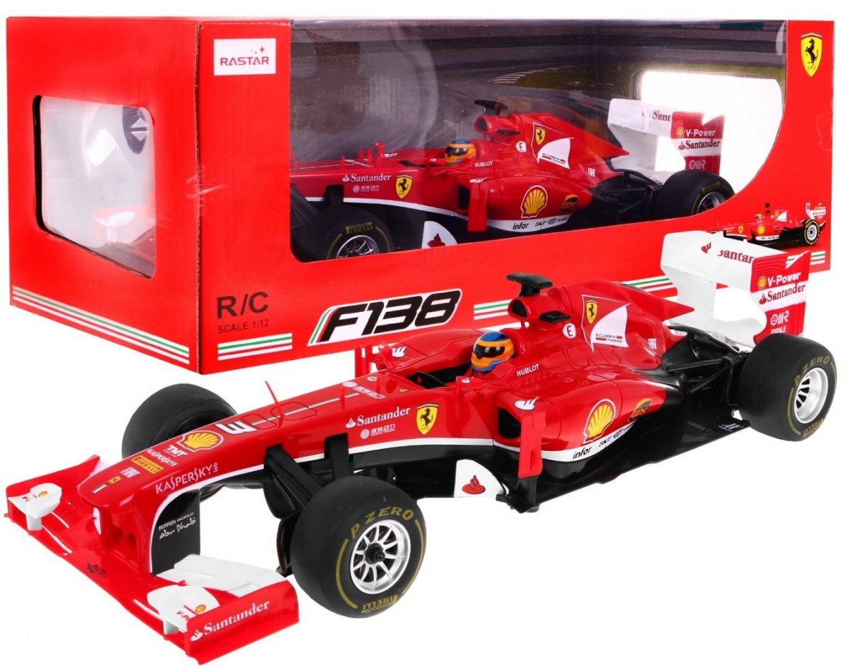 Rastar RC Formula Ferrari F1 1:12 na diaľkové ovládanie, červená