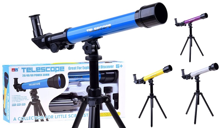 JOKO Detský Hvezdársky ďalekohľad, teleskop, zväčšenie 20x 40x 60x