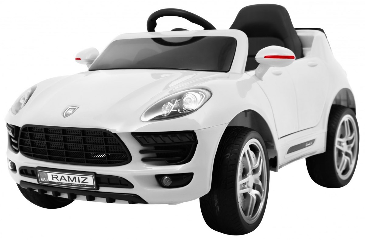 JOKO Elektrické autíčko Turbo-S, penové kolesá, FM rádio, biele