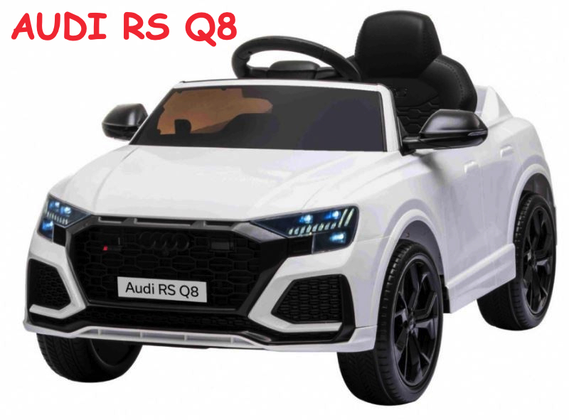  JOKO Elektrické autíčko Audi RS Q8, penové kolesá, kožené sedadlo, biele