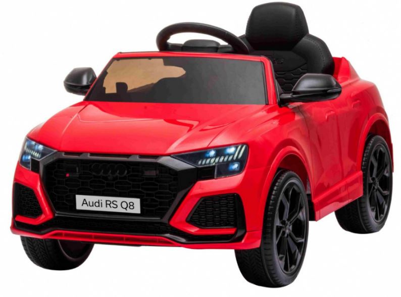 JOKO Elektrické autíčko Audi RS Q8, penové kolesá, kožené sedadlo, červené