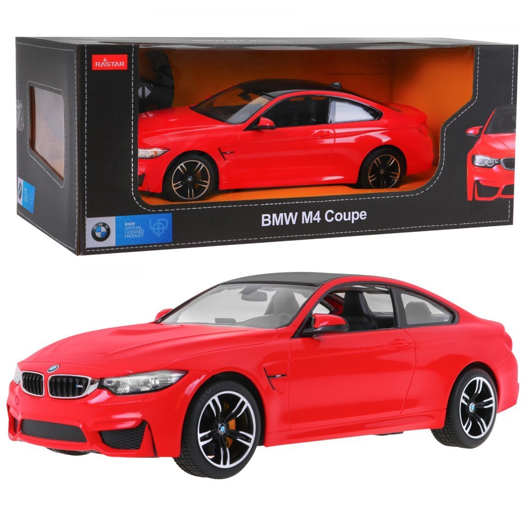 RASTAR RC Auto BMW M4 Coupe 1:14 na diaľkové ovládanie, červené