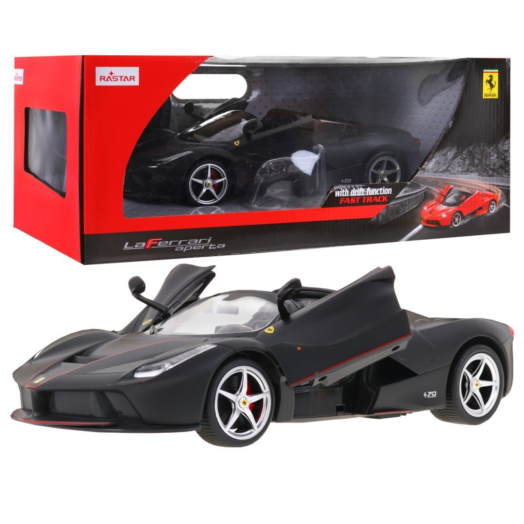 Rastar RC Auto Ferarri LaFerrari Aperta red 1:14 na diaľkové ovládanie + LED svetlá, čierne