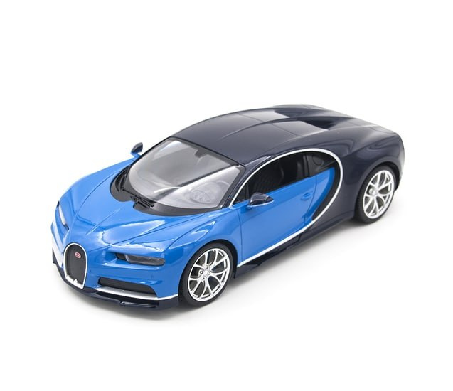 RASTAR RC Auto Bugatti Chiron 1:14 na diaľkové ovládanie + LED svetlo, modré