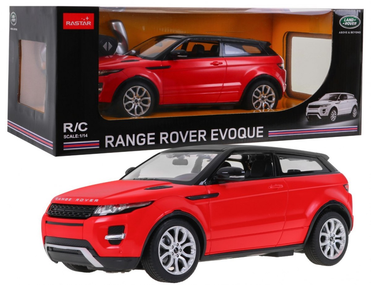 RASTAR RC Auto Range Rover Evoque 1:14 na diaľkové ovládanie, červené