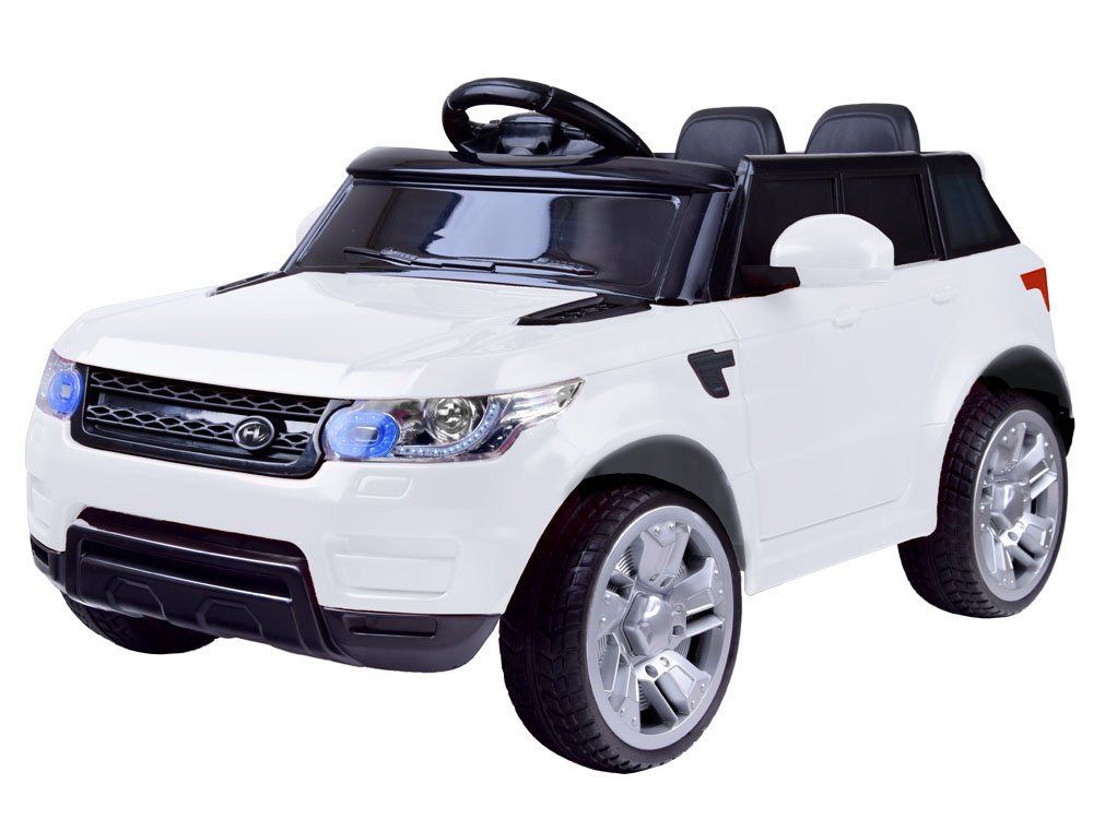 JOKO Elektrické autíčko Land RAPID RACER, Penové kolesá, USB, MP3, biele
