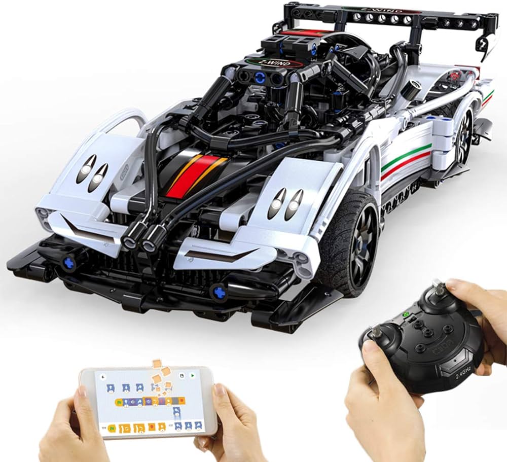 CaDa TECHNIC – EE RC Technická stavebnica RC Závodné AUTO Z-WIND 457ks na diaľkové ovládanie, Dual Mode Control