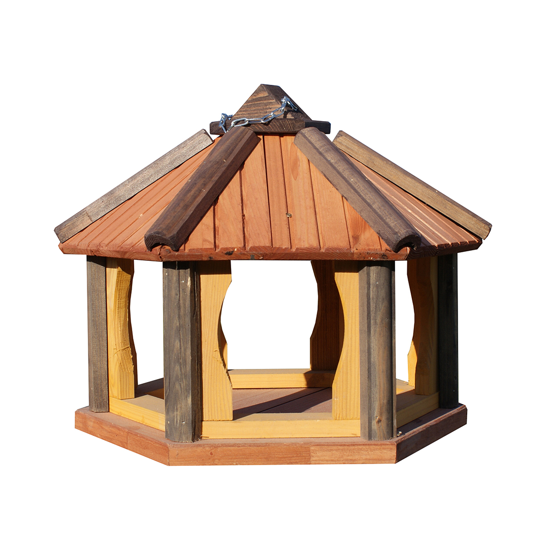 MKSTOR Drevené kŕmitko pre vtáky 45cmx35, vtáčia búdka, Tik