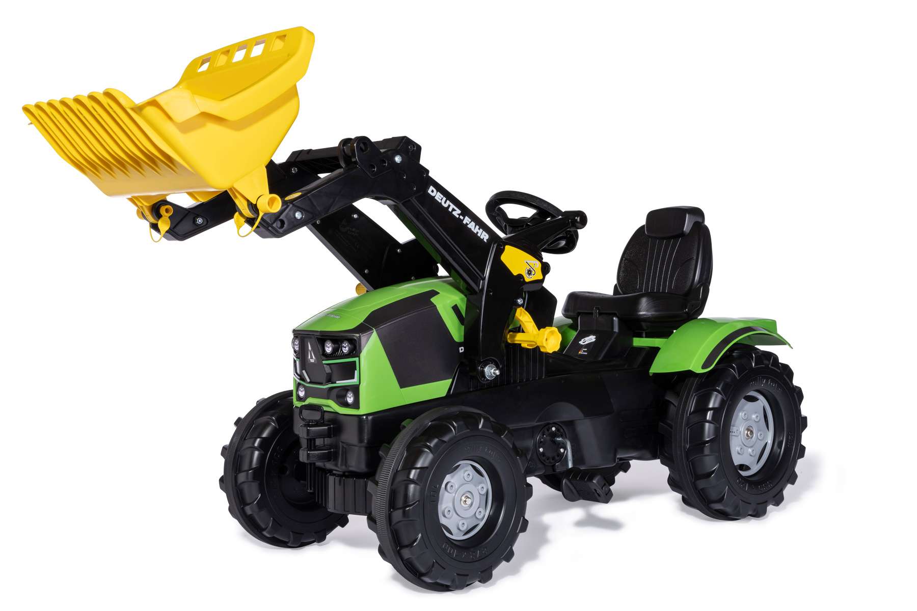 Rolly Toys Šľapací Traktor DEUTZ-FAHR 5120 s čelným nakladačom, pre deti od 3 do 8 rokov