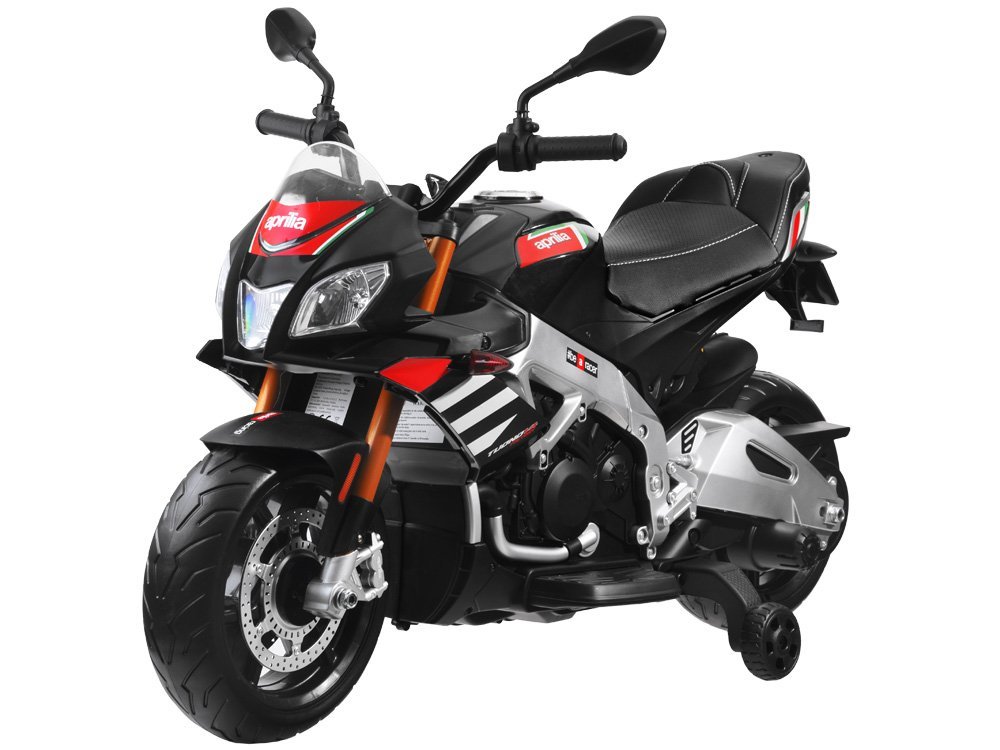 JOKO Elektrická Motorka APRILIA Tuono V4, penové kolesá, čierna