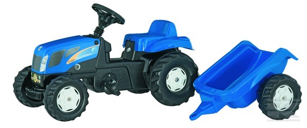 Rolly Toys Šľapací traktor New Holland T 7550 + vlečka