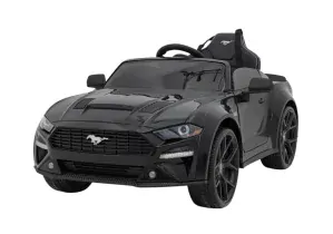 JOKO Elektrické Autíčko Ford Mustang GT, penové kolesá, kožené sedadlo, čierne